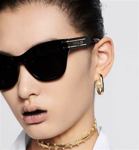 dior signature b41|DiorSignature B4I Black Butterfly Sunglasses .